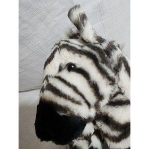 Kohls Cares Animal Planet ZEBRA Stuffed Animal Plush Black & White Stripe 13"